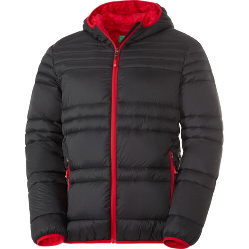 Auf diesem Bild sehen Sie Benetton Herren Steppjacke in der Farbe schwarz