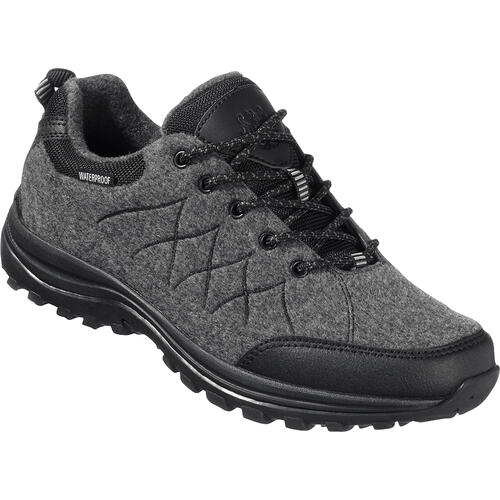 Auf diesem Bild sehen Sie Tiroler Loden Merino-Freizeitschuhe niedrig fr Damen und Herren in der Farbe anthrazit